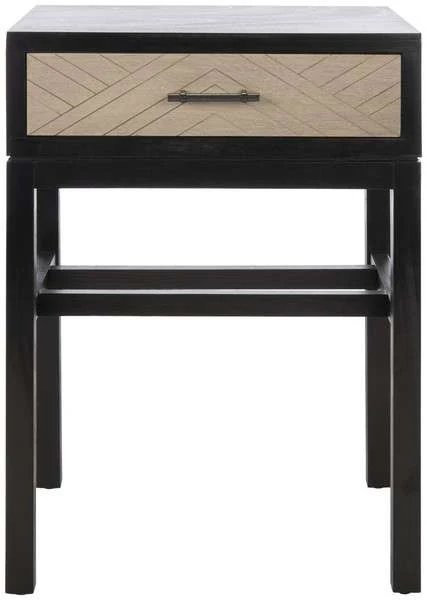 Safavieh Ajana 1 Drawer Accent Table - Black - Image 2