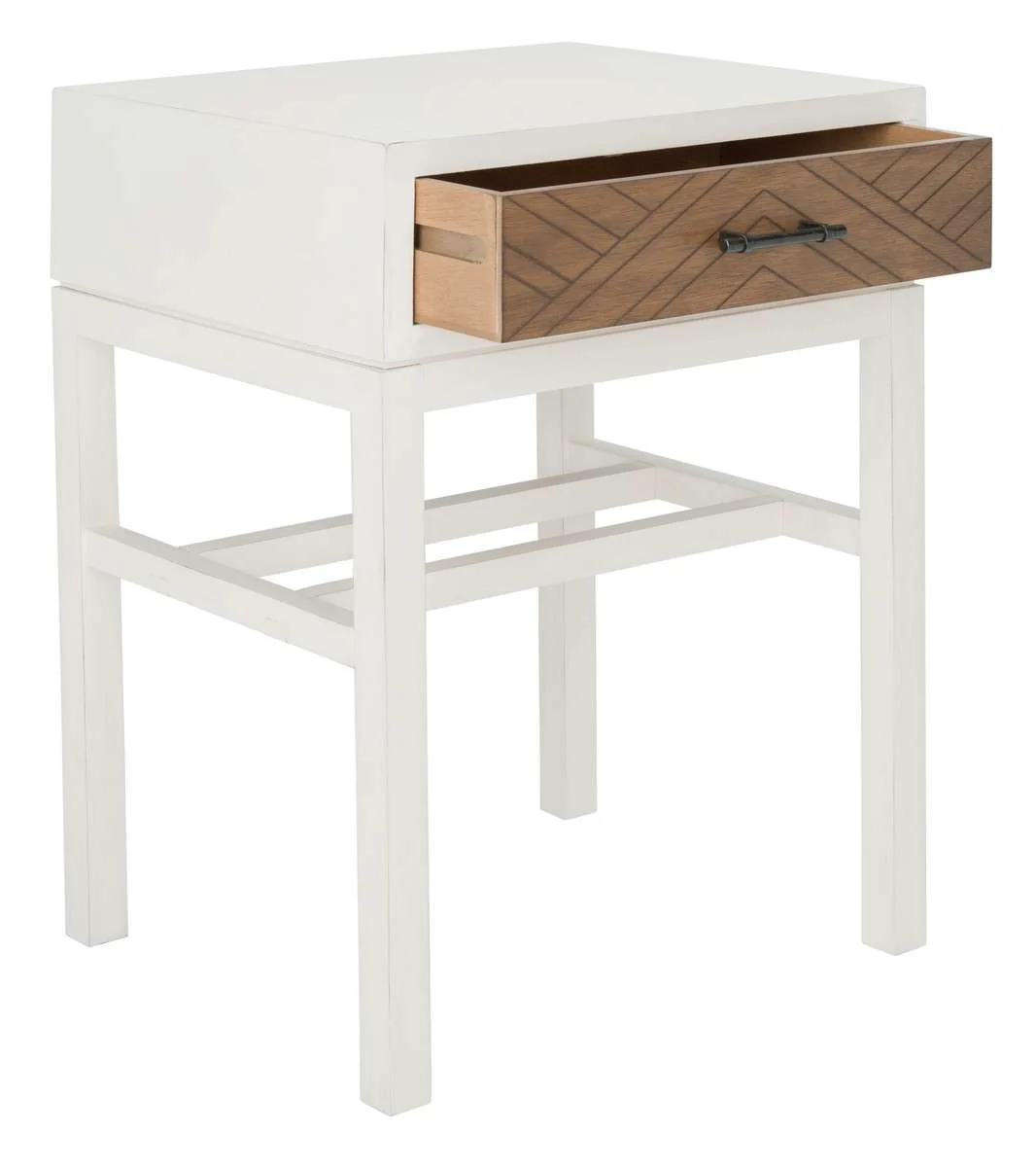 Safavieh Ajana 1 Drawer Accent Table - White - Image 3