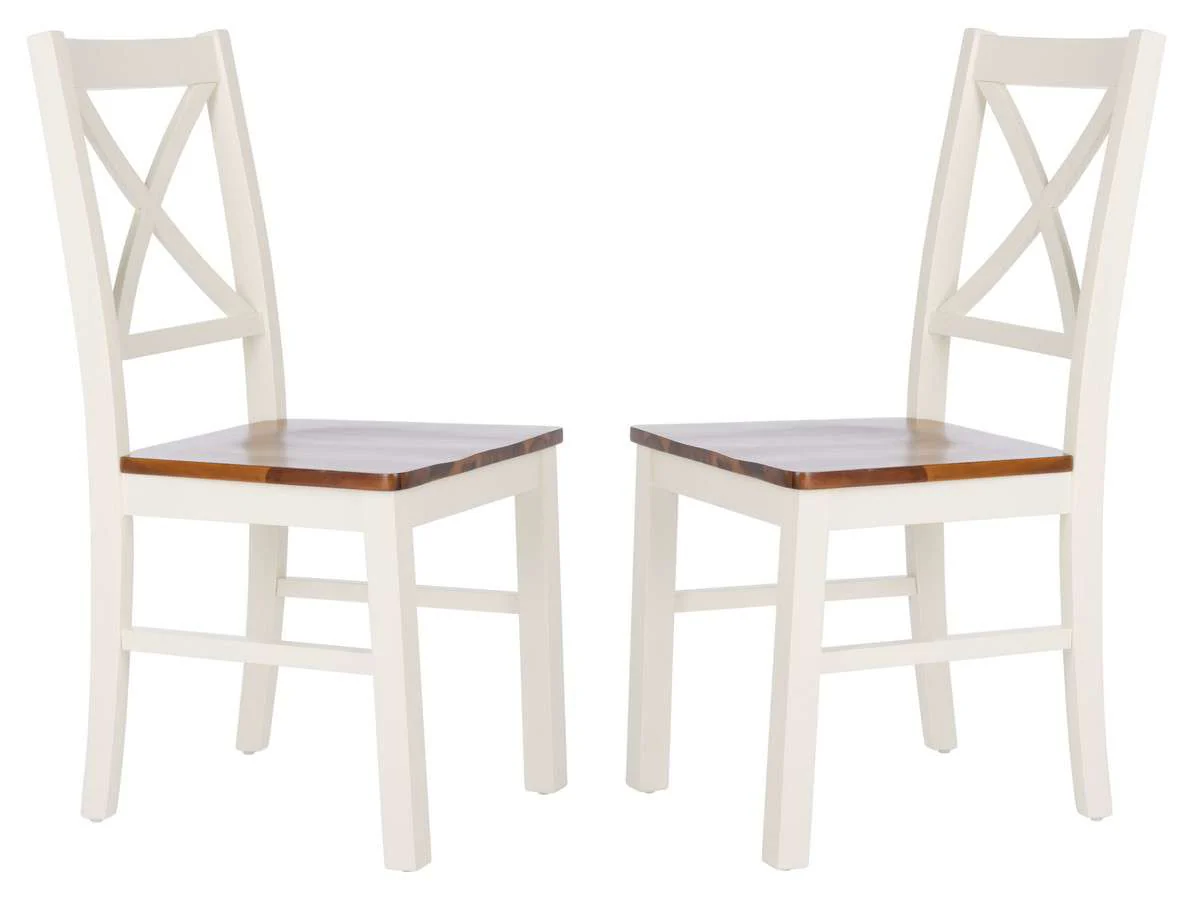 Safavieh Akash Dining Chair Set Of 2 - White - Image 2