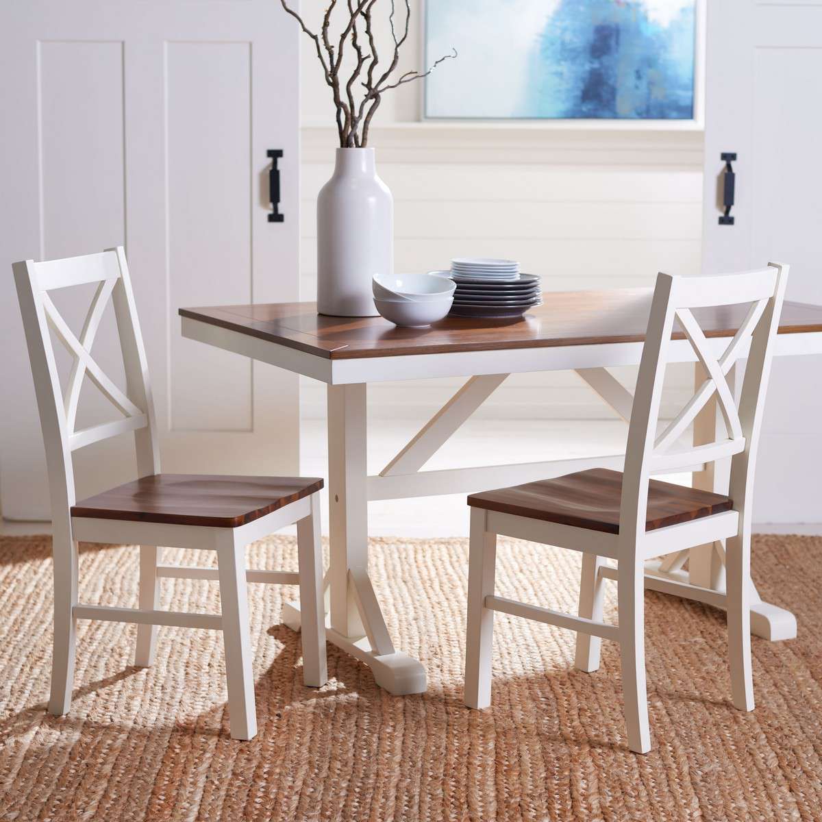 Safavieh Akash Dining Chair Set Of 2 - White - Image 4