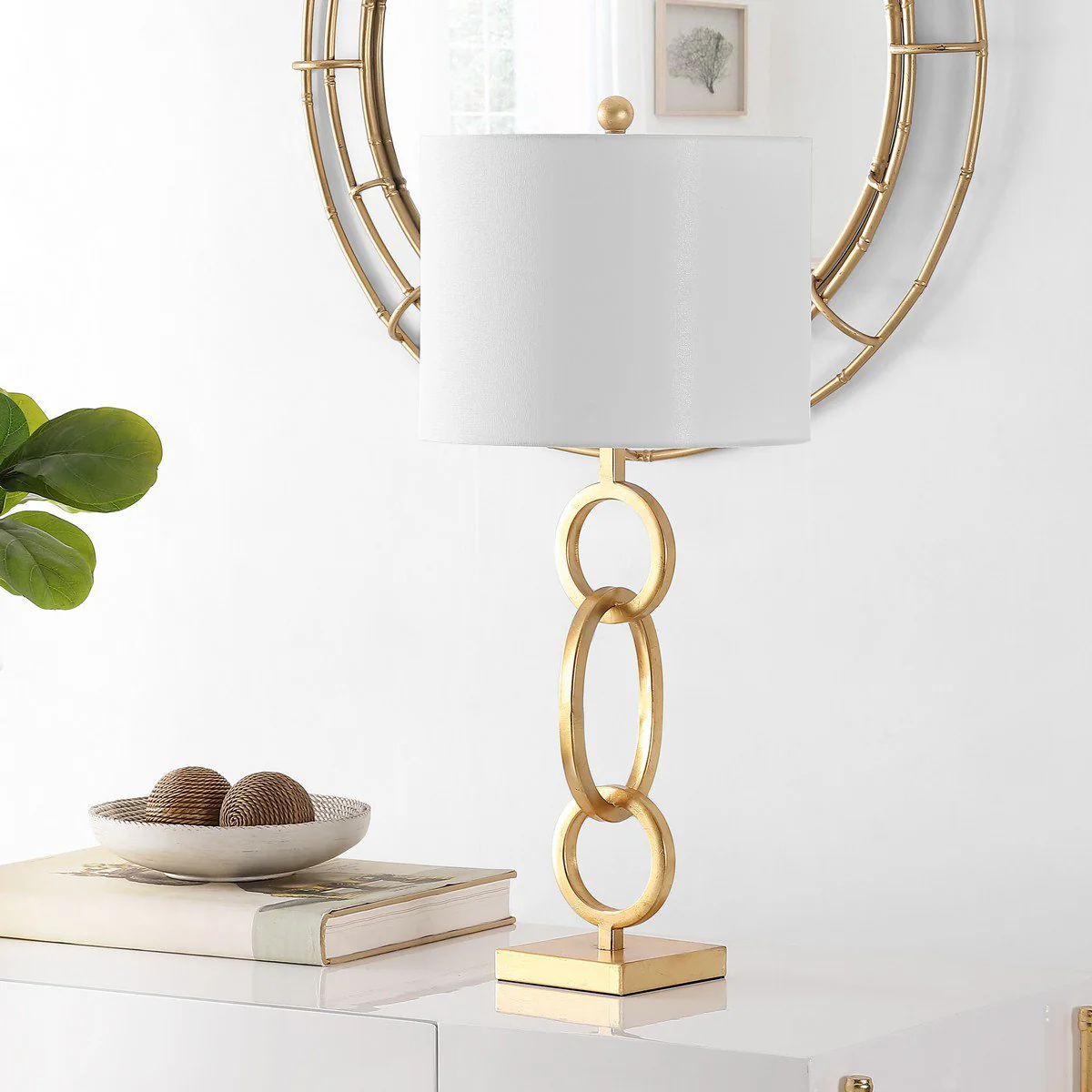 Safavieh Alaia Iron Table Lamp - Gold - Image 3