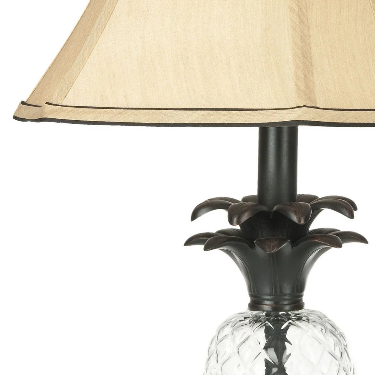 Safavieh Alanna 24-Inch H Glass Pineapple Lamp Set Of 2 - Black - Image 3