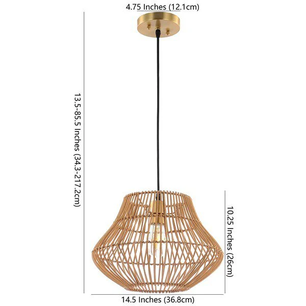 Safavieh Alcedo Pendant - Natural - Image 3
