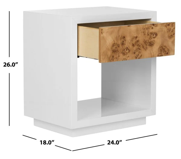 Safavieh Aldo Side Table - White - Image 3