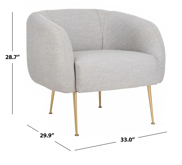 Safavieh Alena Chair - Light Gray - Image 3