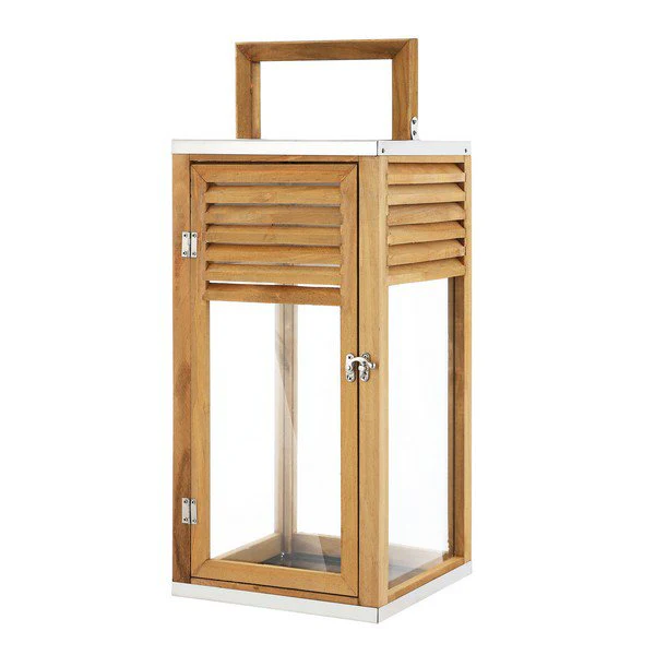 Safavieh Alenna Outdoor Lantern - Brown - Image 2