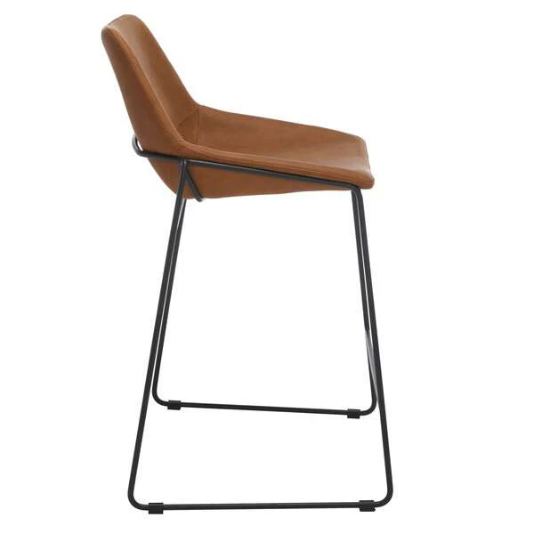 Safavieh Alexis Mid Century Counter Stool - Cognac - Image 3