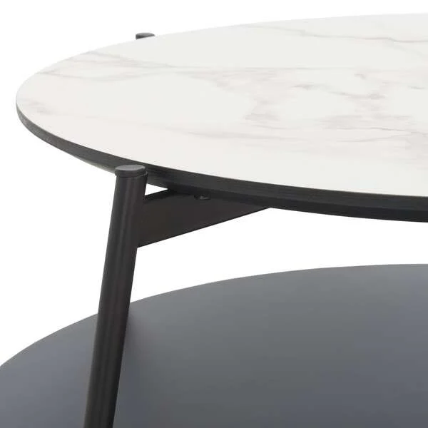Safavieh Alexy Round Coffee Table - White - Image 2