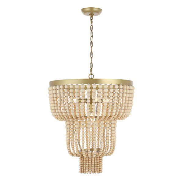 Safavieh Aleynne Chandelier - Brass Painted - Image 2