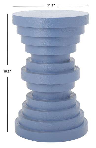 Safavieh Ali Accent Table - Periwinkle - Image 4