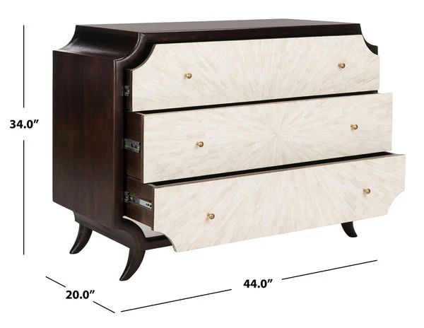 Safavieh Alina Dresser - Walnut - Image 3