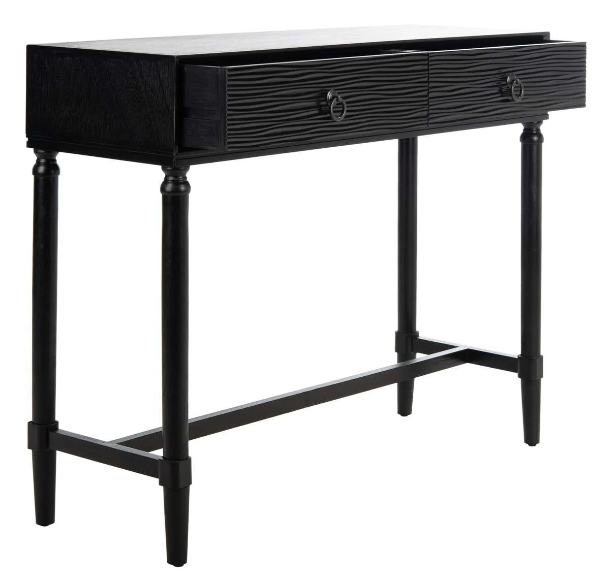 Safavieh Aliyah 2Drw Console Table - Black - Image 2