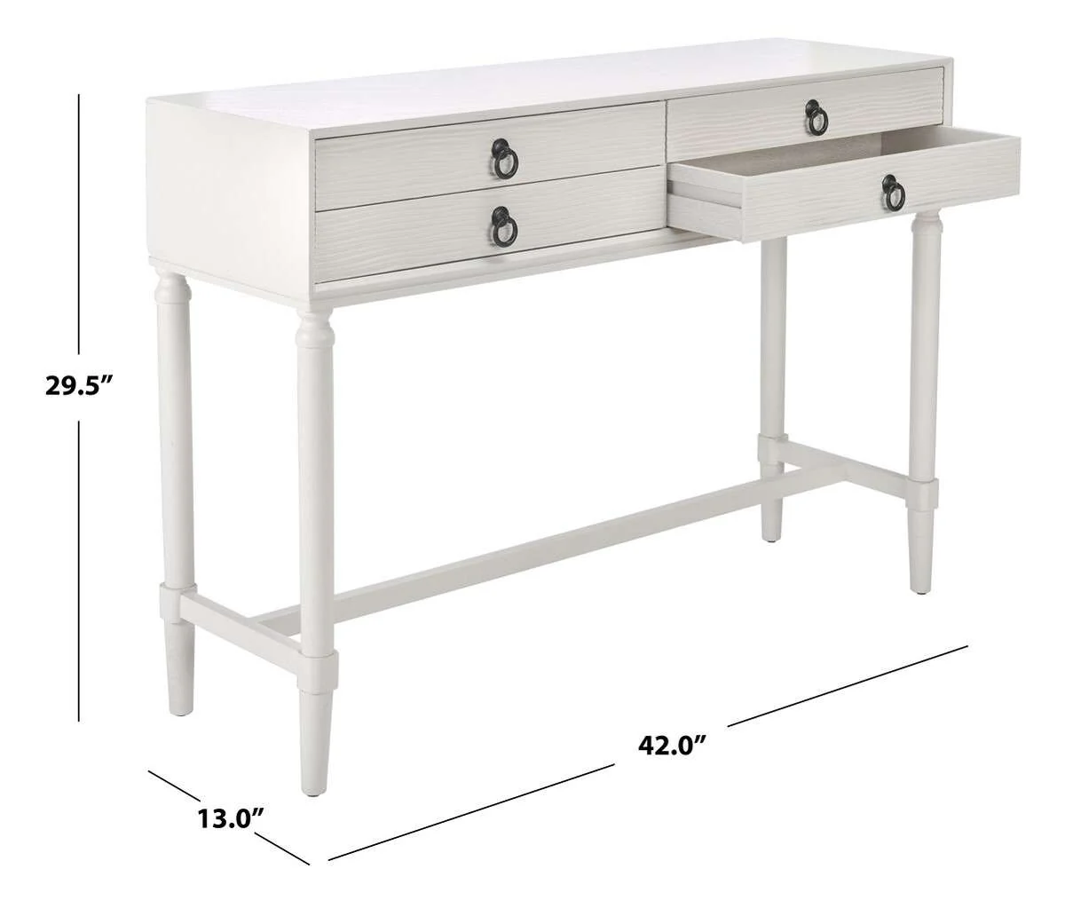 Safavieh Aliyah 4Drw Console Table - White - Image 4