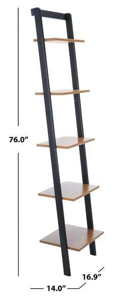 Safavieh Allaire 5 Tier Leaning Etagere - Natural - Image 3