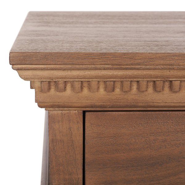 Safavieh Allisyn 3 Drawer Wd Nightstand - Brown - Image 4