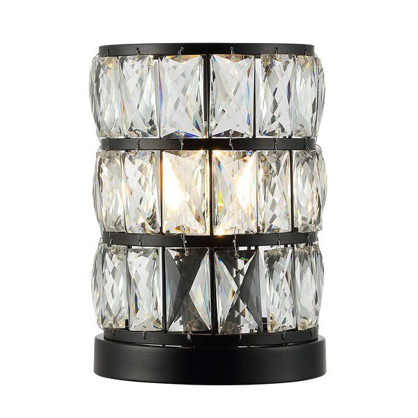 Safavieh Alva Acrylic Table Lamp - Black - Image 2