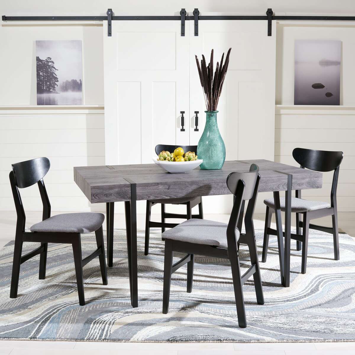 Safavieh Alyssa Dining Table - Black Oak - Image 4