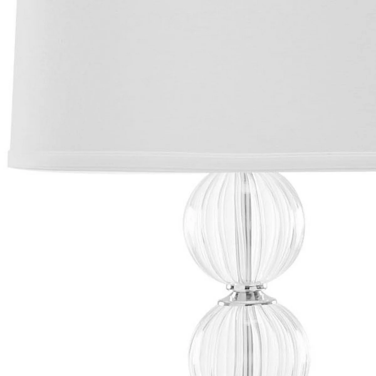 Safavieh Amanda 31-Inch H White Crystal Glass Globe Lamp Set Of 2 - White - Image 3