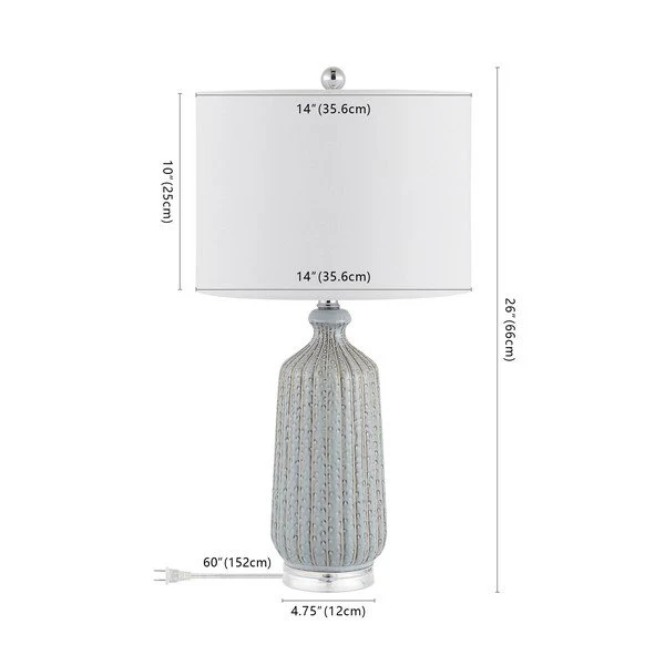 Safavieh Amberly Table Lamp - Reactive Grey - Image 3