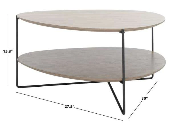 Safavieh Ami Coffee Table - Gray - Image 3