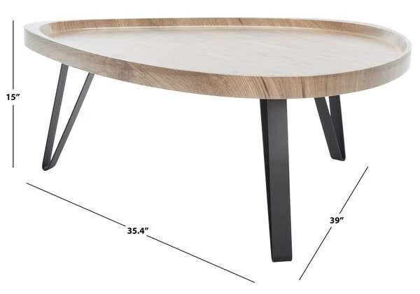 Safavieh Amira Coffee Table - Brown - Image 3