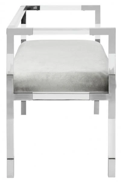 Safavieh Anastasia Bench - Silver - Image 4