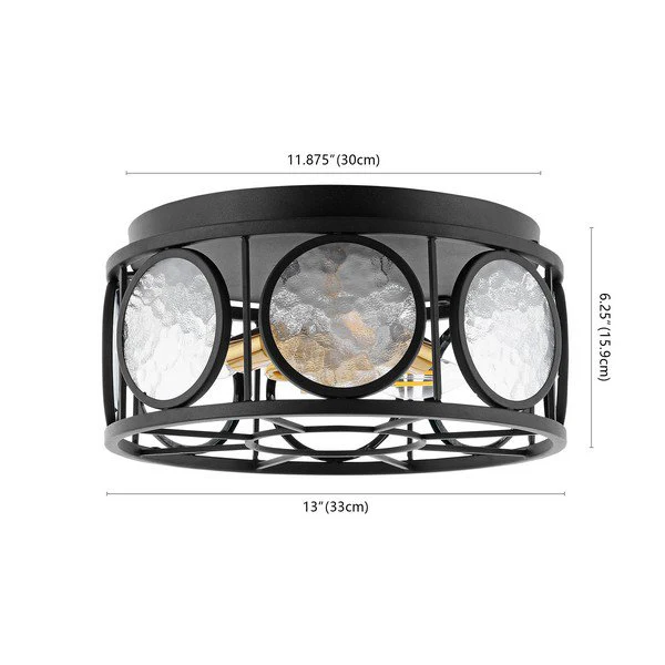 Safavieh Ander Flush Mount - Black - Image 3