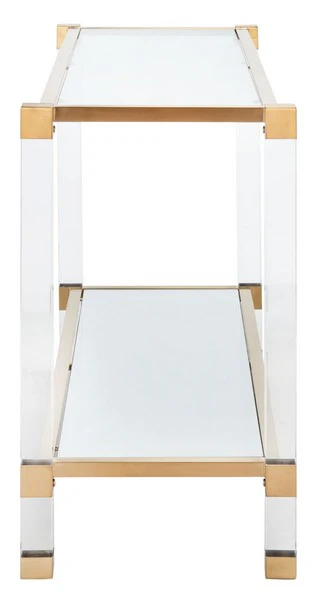 Safavieh Angie Acyrlic Console Table - Brass - Image 4