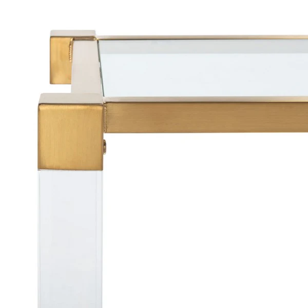 Safavieh Angie Acyrlic Console Table - Brass - Image 5