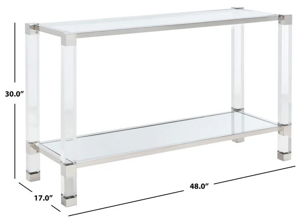 Safavieh Angie Acyrlic Console Table - Silver - Image 3