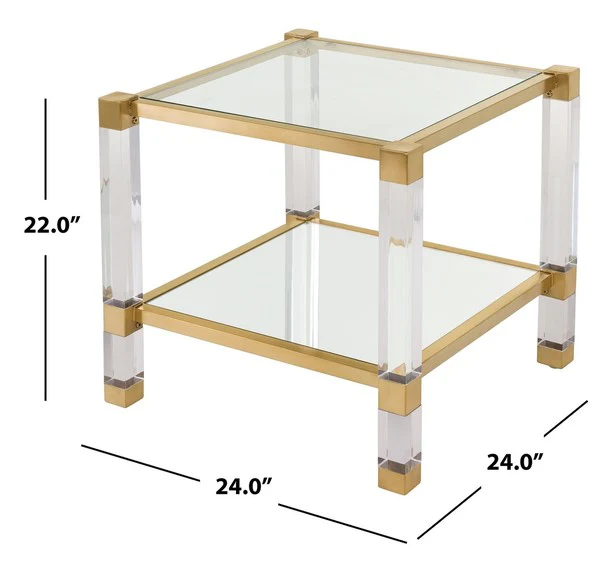 Safavieh Angie End Table - Clear - Image 3