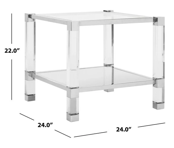 Safavieh Angie End Table - Silver - Image 3