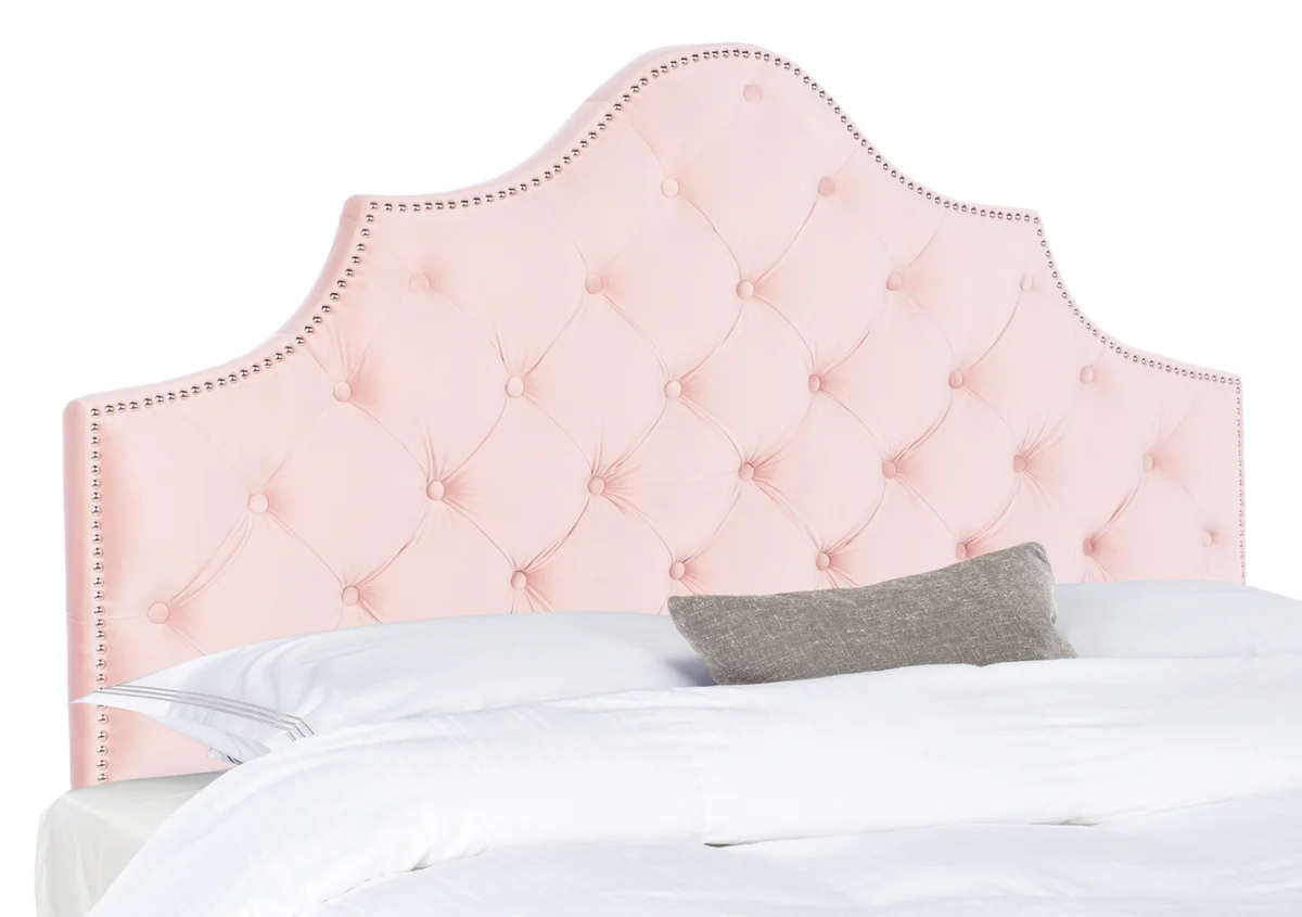 Safavieh Arebelle King Headboard King Size - Blush - Image 2
