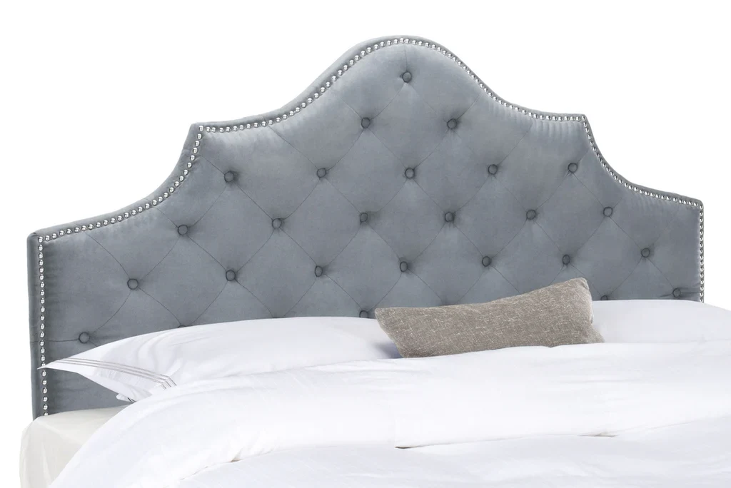 Safavieh Arebelle King Headboard King Size - Grey - Image 2