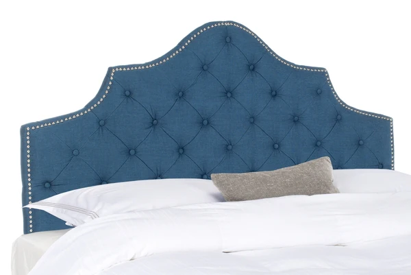 Safavieh Arebelle King Headboard King Size - Steel Blue - Image 2