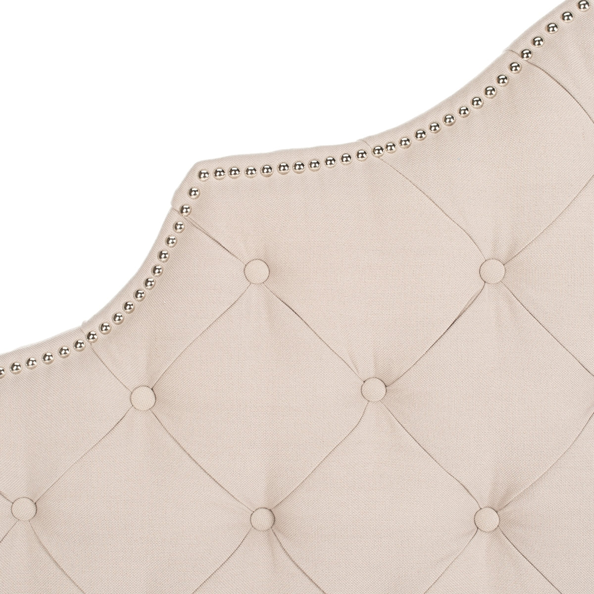 Safavieh Arebelle King Headboard King Size - Taupe - Image 3