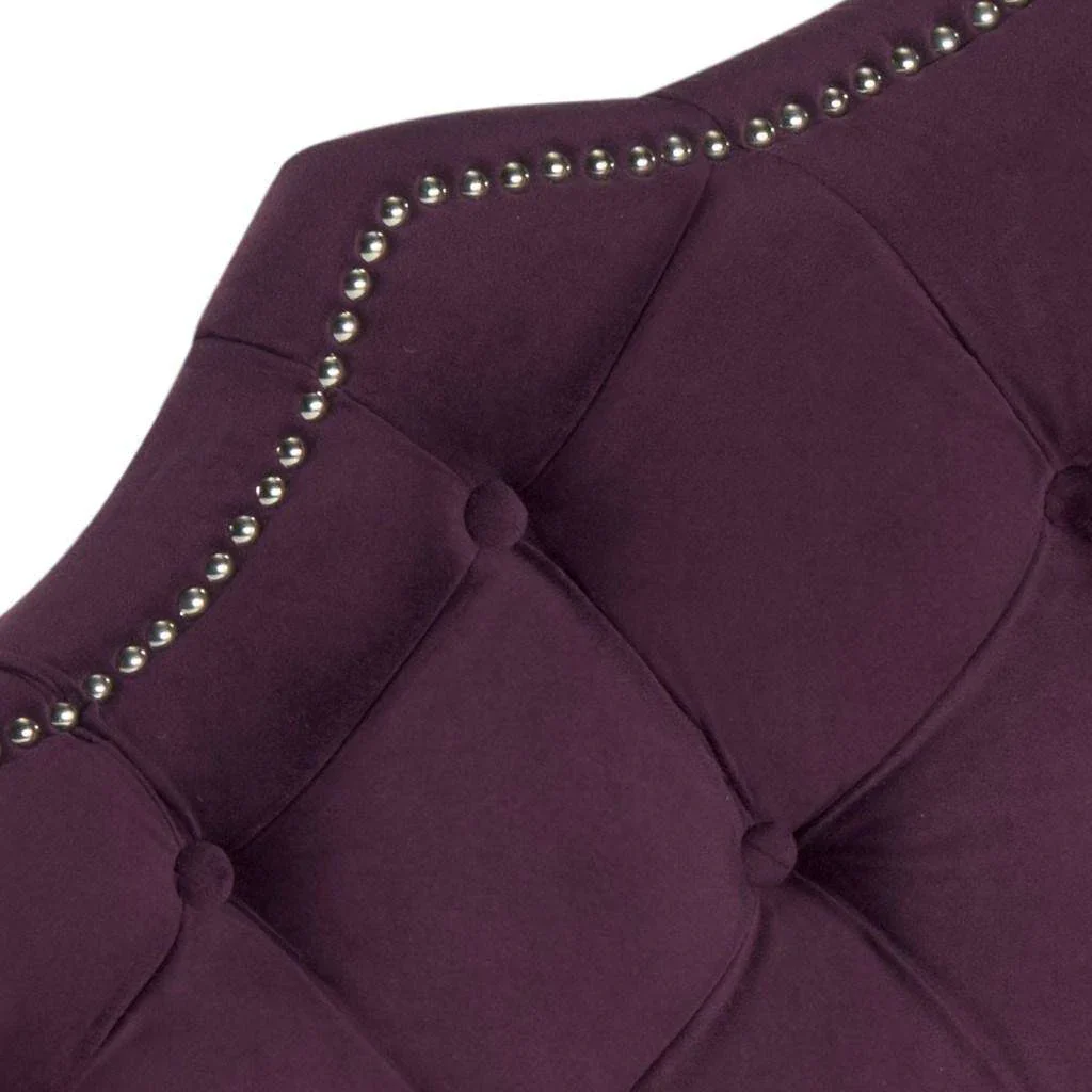 Safavieh Arebelle Queen Headboard Queen Size - Aubergine - Image 3
