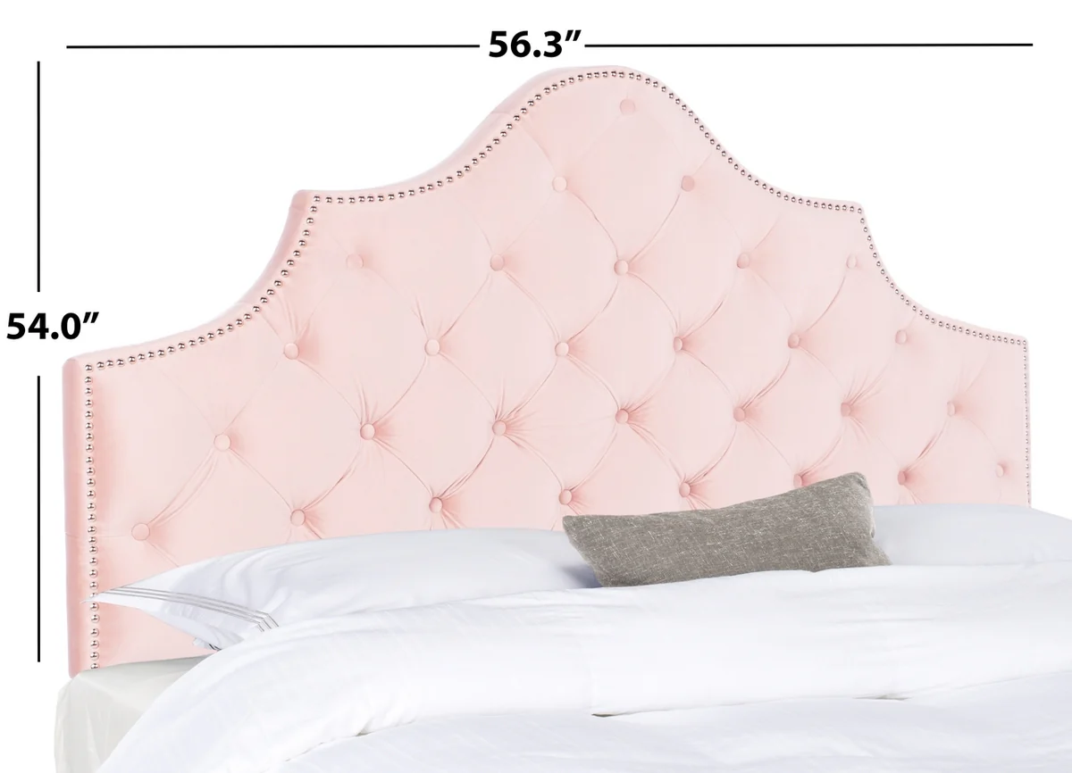 Safavieh Arebelle Queen Headboard Queen Size - Blush - Image 4