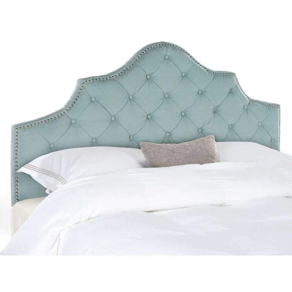 Safavieh Arebelle Queen Headboard Queen Size - Sky Blue - Image 2