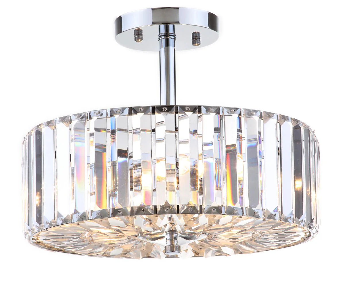 Safavieh Ariel 3 Light Chrome 13.5-Inch Dia Ceiling Light - Chrome - Image 3