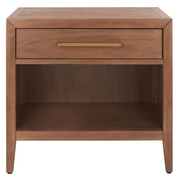 Safavieh Ariella 1 Drawer Wd Nightstand - Brown - Image 2