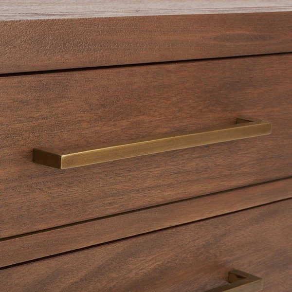 Safavieh Ariella 3 Drawer Wd Nightstand - Brown - Image 5