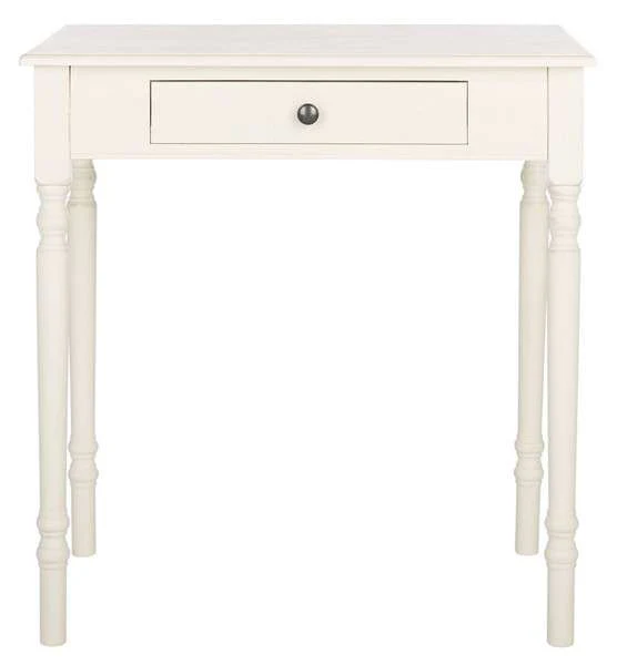 Safavieh Arina 1 Drawer Desk - Distressed White - Image 2