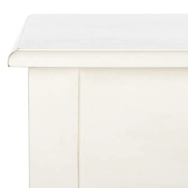 Safavieh Arina 1 Drawer Desk - Distressed White - Image 3