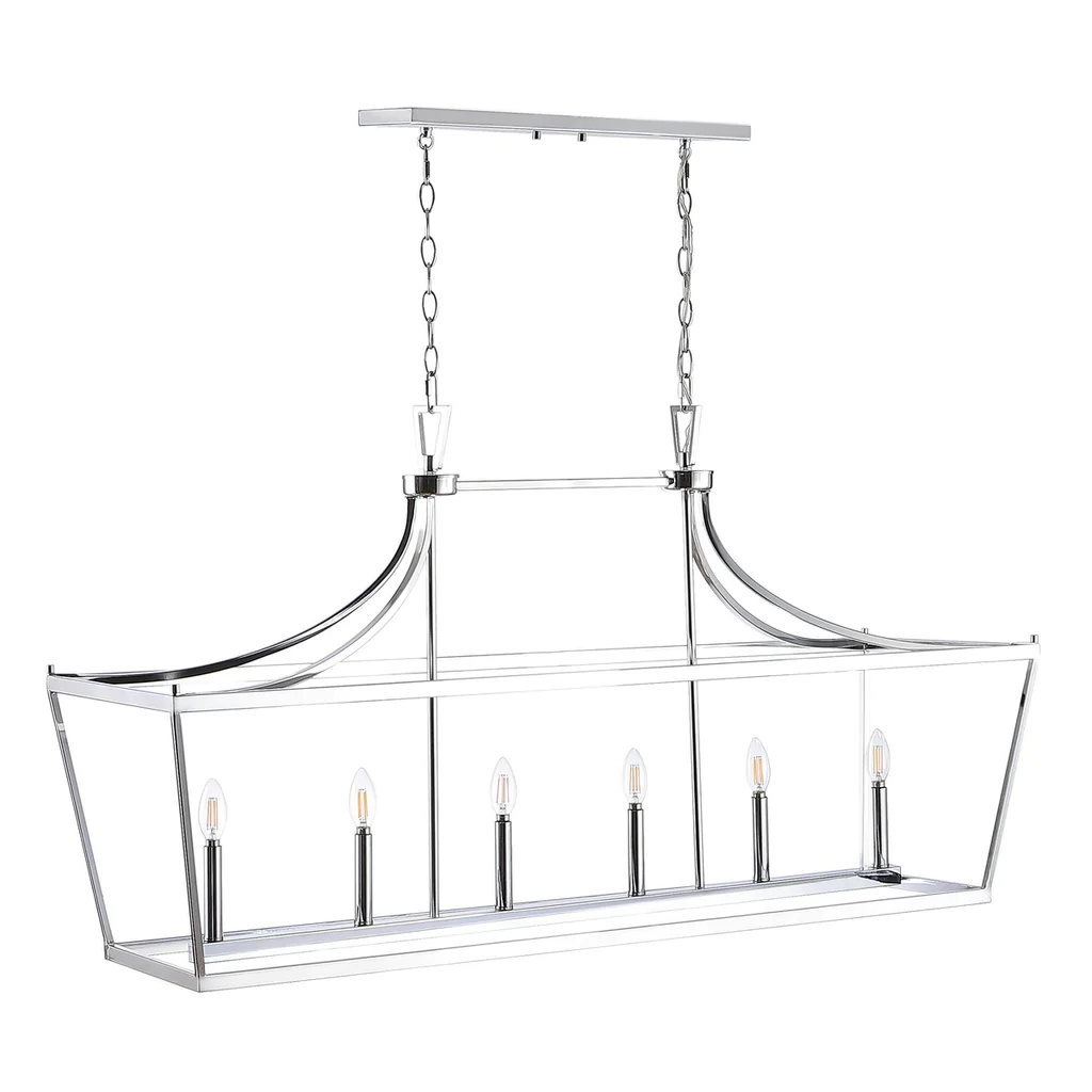 Safavieh Aroris 6Lt Pendant - Chrome - Image 2