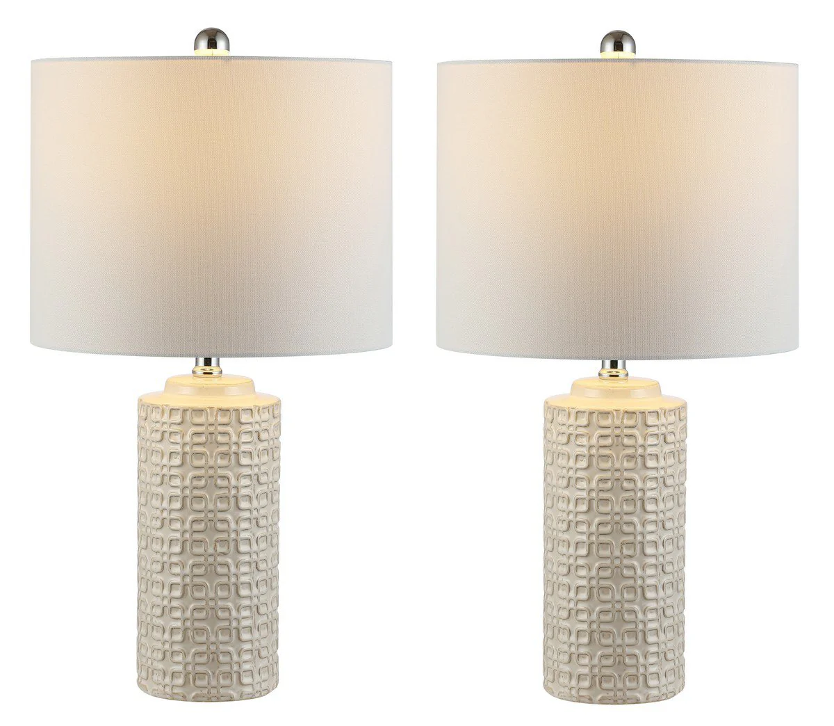 Safavieh Artef Ceramic Table Lamp Set Of 2 - Ivory - Image 3