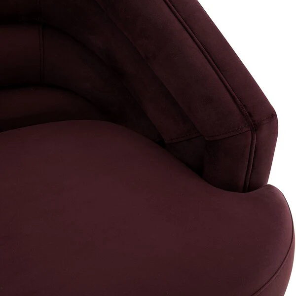 Safavieh Arvilla Swivel Club Chair - Cabernet - Image 5