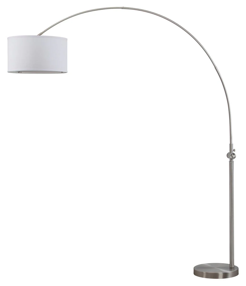 Safavieh Ascella 86-Inch H Arc Floor Lamp - Nickel - Image 2
