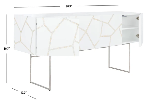 Safavieh Ashley Buffet - White - Image 4