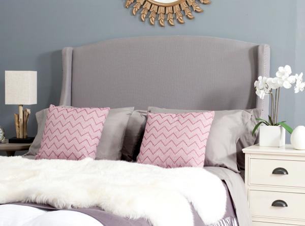 Safavieh Austin Headboard Queen Size - Artic Grey - Image 5